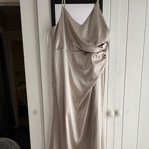 Bridesmaid Dress in Shiny Satin